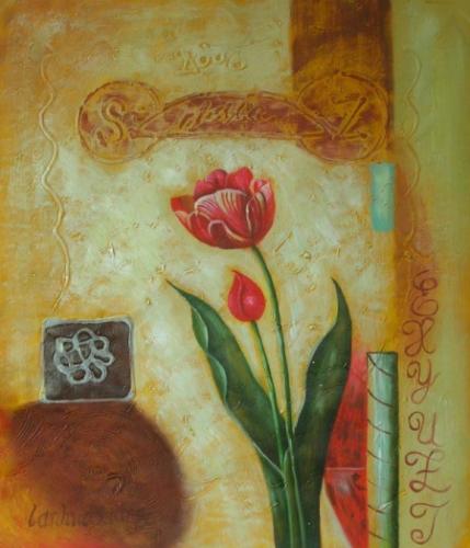 Osamělý tulipán