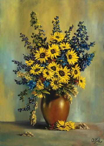 Rudbekie a ostrožky