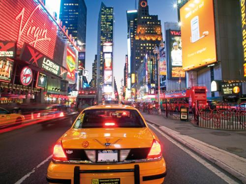 Traffic Along Broadway - Taxi 1